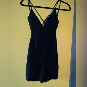Black Strappy Romper
